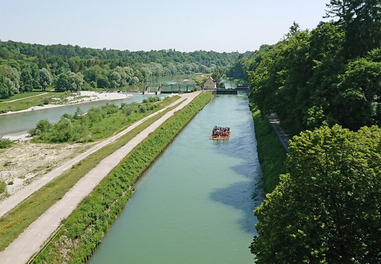 Party Raft on the Isar River