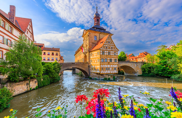 The old city hall in Bamberg, Germany