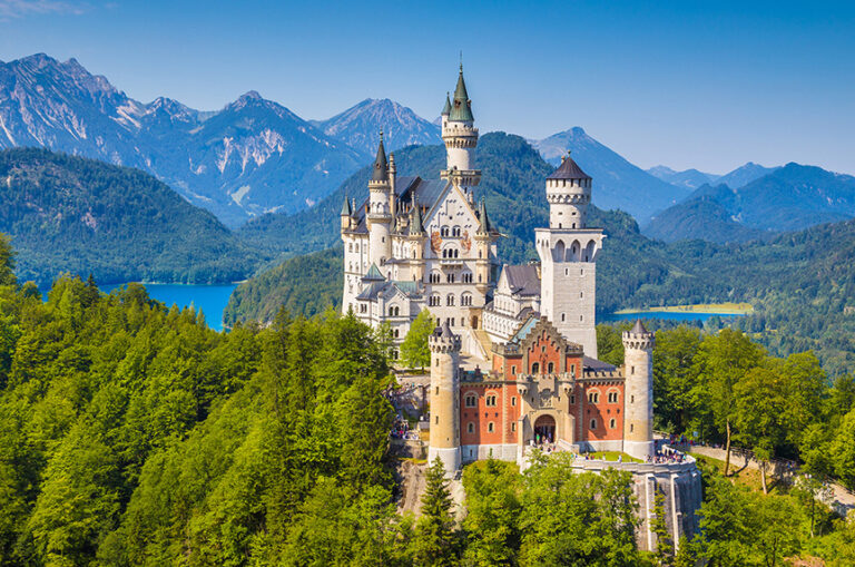 Beautiful View of Neuschwanstein Castle