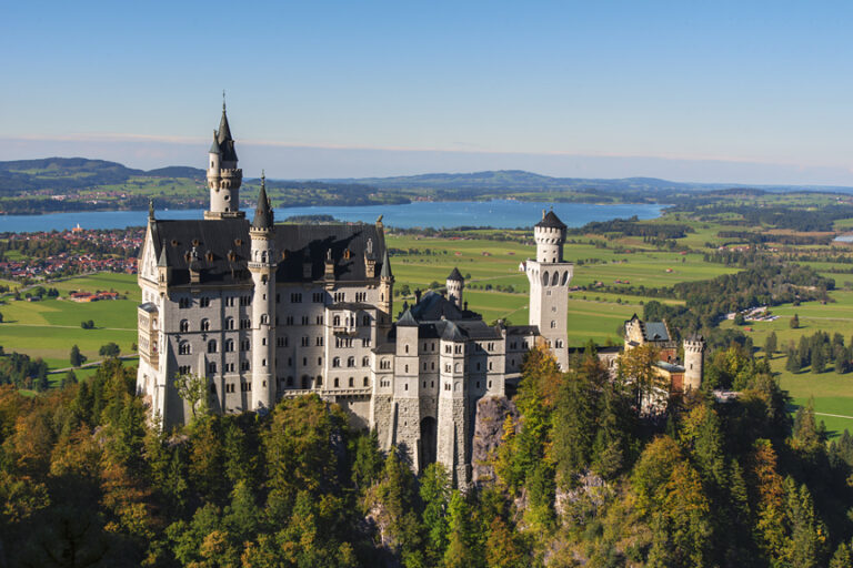 View of Neuschwanstein Castle from Mary's Bridge