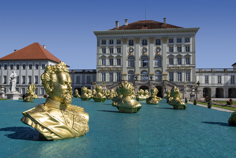 Busts of King Ludwig II at Nymphenburg Palace In Munich, Germany