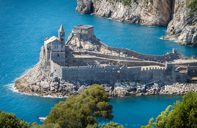 Church of St. Peter at Porto Venere in Liguria, Italy