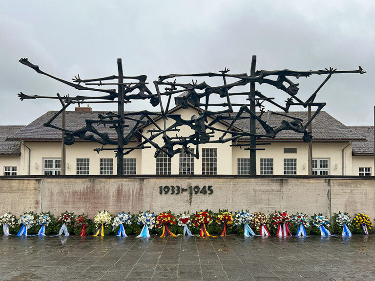 The sculpture memorial at Dachau