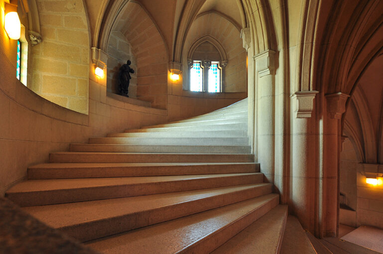 Spiral stairs in a castle