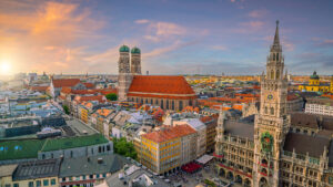 Munich with Marienplatz