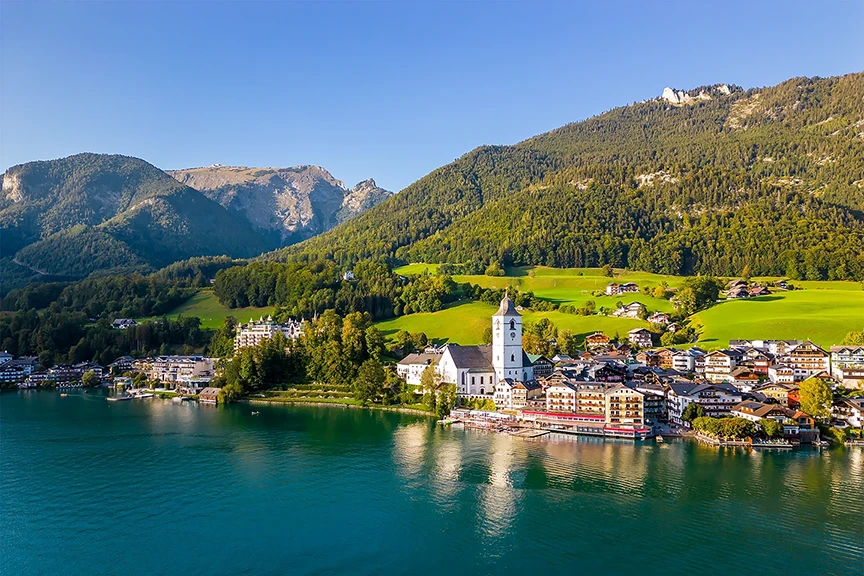 Lake Wolfgang in Austria