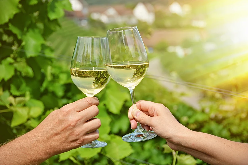 White Wine Toasting